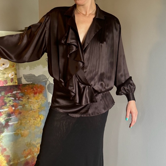 Vintage Gianfranco Ferre Silk Blouse - Picture 2 of 9